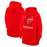 Atlanta Falcons Starter Unisex Arch Team Fleece Pullover Hoodie - Red - NFL