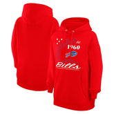 Buffalo Bills Starter Unisex Arch Team Fleece Pullover Hoodie - Red - NFL