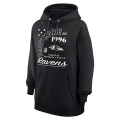 Baltimore Ravens Starter Unisex Arch Team Fleece Pullover Hoodie - Black - NFL