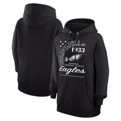 Philadelphia Eagles Starter Unisex Arch Team Fleece Pullover Hoodie - Black - NFL