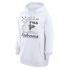 Atlanta Falcons Starter Unisex Arch Team Fleece Pullover Hoodie - White - NFL
