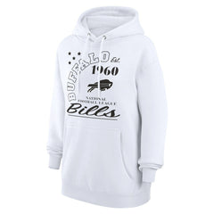 Buffalo Bills Starter Unisex Arch Team Fleece Pullover Hoodie - White - NFL