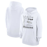 Denver Broncos Starter Unisex Arch Team Fleece Pullover Hoodie - White - NFL