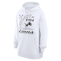 Detroit Lions Starter Unisex Arch Team Fleece Pullover Hoodie - White - NFL