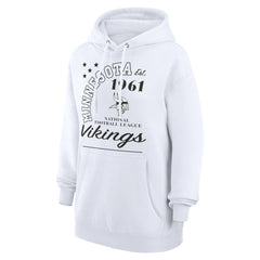 Minnesota Vikings Starter Unisex Arch Team Fleece Pullover Hoodie - White - NFL