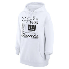New York Giants Starter Unisex Arch Team Fleece Pullover Hoodie - White - NFL