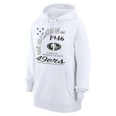 San Francisco 49ers Starter Unisex Arch Team Fleece Pullover Hoodie - White - NFL