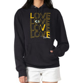 Green Bay Packers G-III 4Her by Carl Banks Women's Love Graphic Pullover Hoodie - Black - NFL