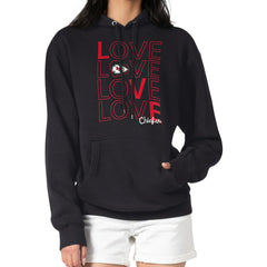 Kansas City Chiefs G-III 4Her by Carl Banks Women's Love Graphic Pullover Hoodie - Black - NFL