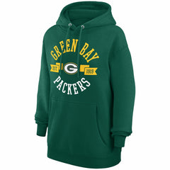 Green Bay Packers G-III 4Her by Carl Banks Women's City Graphic Team Fleece Pullover Hoodie - Green - NFL