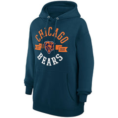 Chicago Bears G-III 4Her by Carl Banks Women's City Graphic Team Fleece Pullover Hoodie - Navy - NFL