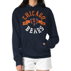 Chicago Bears G-III 4Her by Carl Banks Women's City Graphic Team Fleece Pullover Hoodie - Navy - NFL