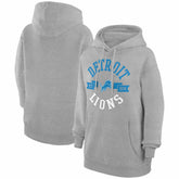 Detroit Lions G-III 4Her by Carl Banks Women's City Graphic Team Fleece Pullover Hoodie - Heather Gray - NFL