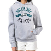 Philadelphia Eagles G-III 4Her by Carl Banks Women's City Graphic Team Fleece Pullover Hoodie - Heather Gray - NFL