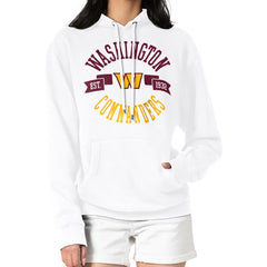 Washington Commanders G-III 4Her by Carl Banks Women's City Graphic Team Fleece Pullover Hoodie - White - NFL