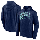 Seattle Kraken Fanatics Never Quit Pullover Hoodie - Deep Sea Blue | Fanatics discount
