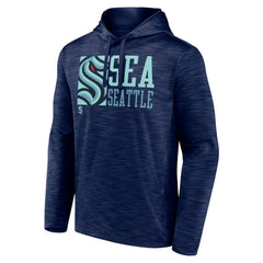 Seattle Kraken Fanatics Never Quit Pullover Hoodie - Deep Sea Blue | Fanatics discount