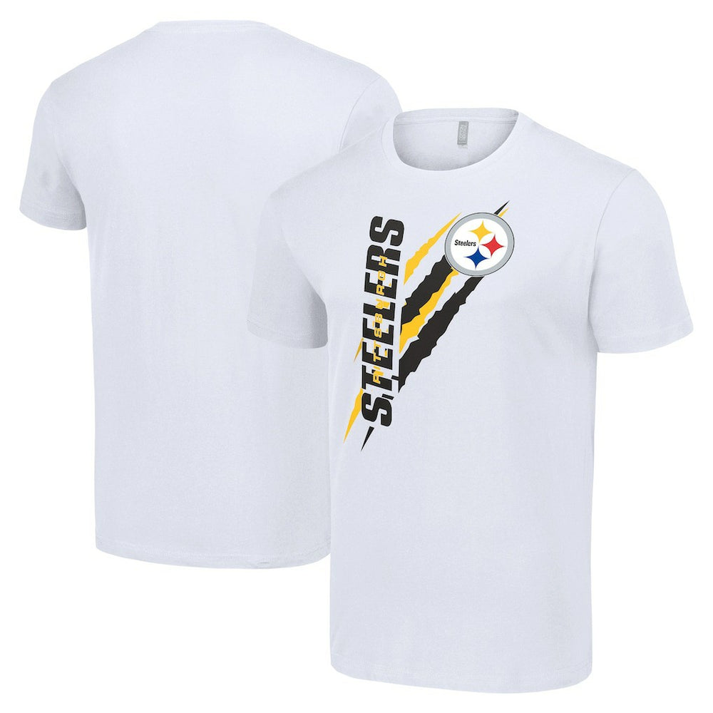 Pittsburgh Steelers Starter Color Scratch T-Shirt - White - NFL