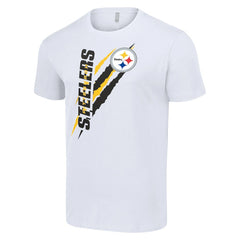 Pittsburgh Steelers Starter Color Scratch T-Shirt - White - NFL