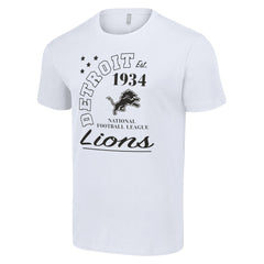 Detroit Lions Starter City Arch Team T-Shirt - White - NFL
