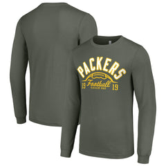 Green Bay Packers Starter Half Ball Team Long Sleeve T-Shirt - Green - NFL