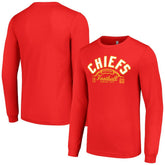 Kansas City Chiefs Starter Half Ball Team Long Sleeve T-Shirt - Red - NFL