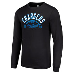Los Angeles Chargers Starter Half Ball Team Long Sleeve T-Shirt - Black - NFL