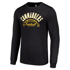 Washington Commanders Starter Half Ball Team Long Sleeve T-Shirt - Black - NFL