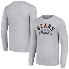 Chicago Bears Starter Half Ball Team Long Sleeve T-Shirt - Heather Gray - NFL