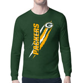 Green Bay Packers Starter Color Scratch Long Sleeve T-Shirt - Green - NFL
