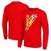 Kansas City Chiefs Starter Color Scratch Long Sleeve T-Shirt - Red - NFL