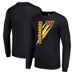 Washington Commanders Starter Color Scratch Long Sleeve T-Shirt - Black - NFL