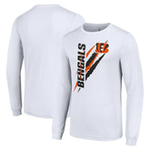 Cincinnati Bengals Starter Color Scratch Long Sleeve T-Shirt - White - NFL