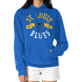 St. Louis Blues G-III 4Her by Carl Banks Women's City Graphic Fleece Pullover Hoodie - Blue | NHL Lifestyle