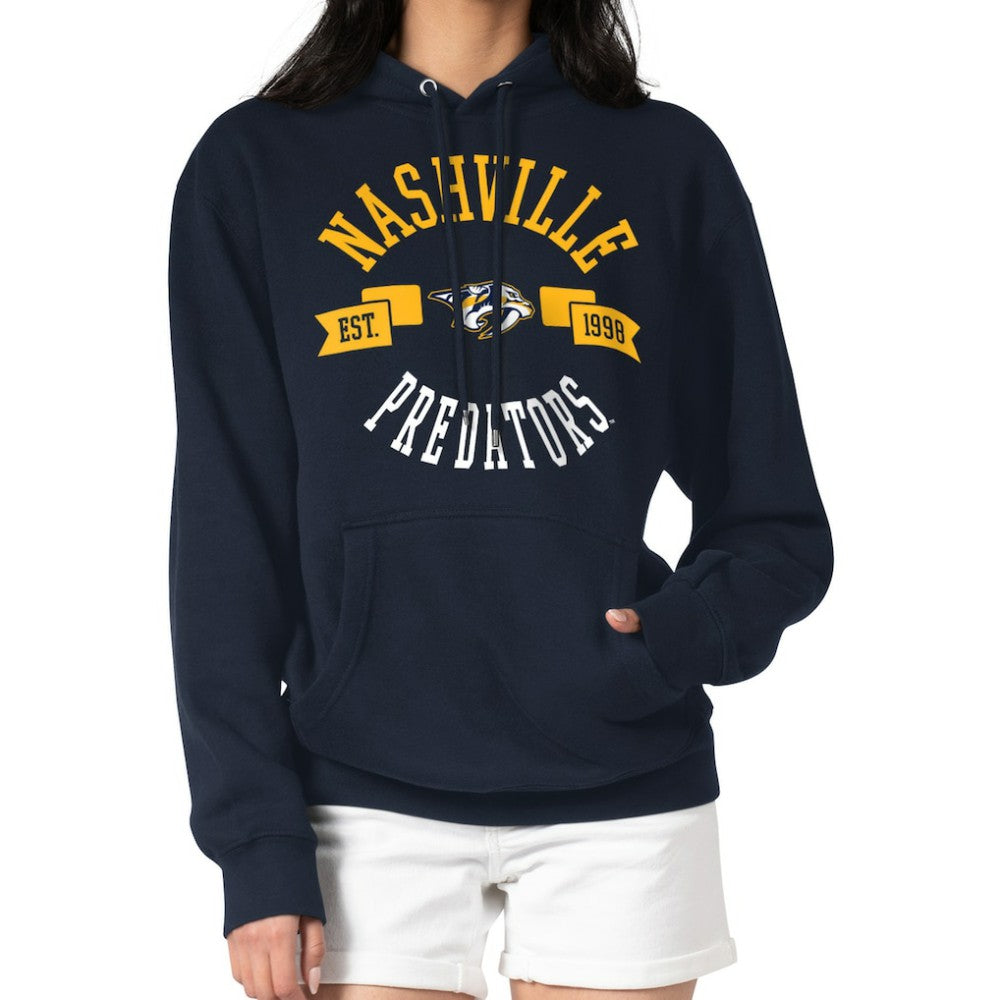 Nashville Predators G-III 4Her by Carl Banks Women's City Graphic Fleece Pullover Hoodie - Navy | NHL sale