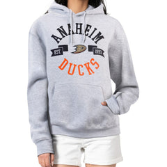 Anaheim Ducks G-III 4Her by Carl Banks Women's City Graphic Fleece Pullover Hoodie - Heather Gray | NHL near me