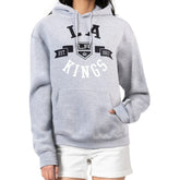 Los Angeles Kings G-III 4Her by Carl Banks Women's City Graphic Fleece Pullover Hoodie - Heather Gray | NHL near me
