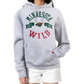 Minnesota Wild G-III 4Her by Carl Banks Women's City Graphic Fleece Pullover Hoodie - Heather Gray | NHL discount