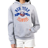 New York Islanders G-III 4Her by Carl Banks Women's City Graphic Fleece Pullover Hoodie - Heather Gray | NHL near me