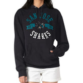 San Jose Sharks G-III 4Her by Carl Banks Women's City Graphic Fleece Pullover Hoodie - Black | NHL Clearance
