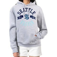 Seattle Kraken G-III 4Her by Carl Banks Women's City Graphic Fleece Pullover Hoodie - Heather Gray | NHL near me