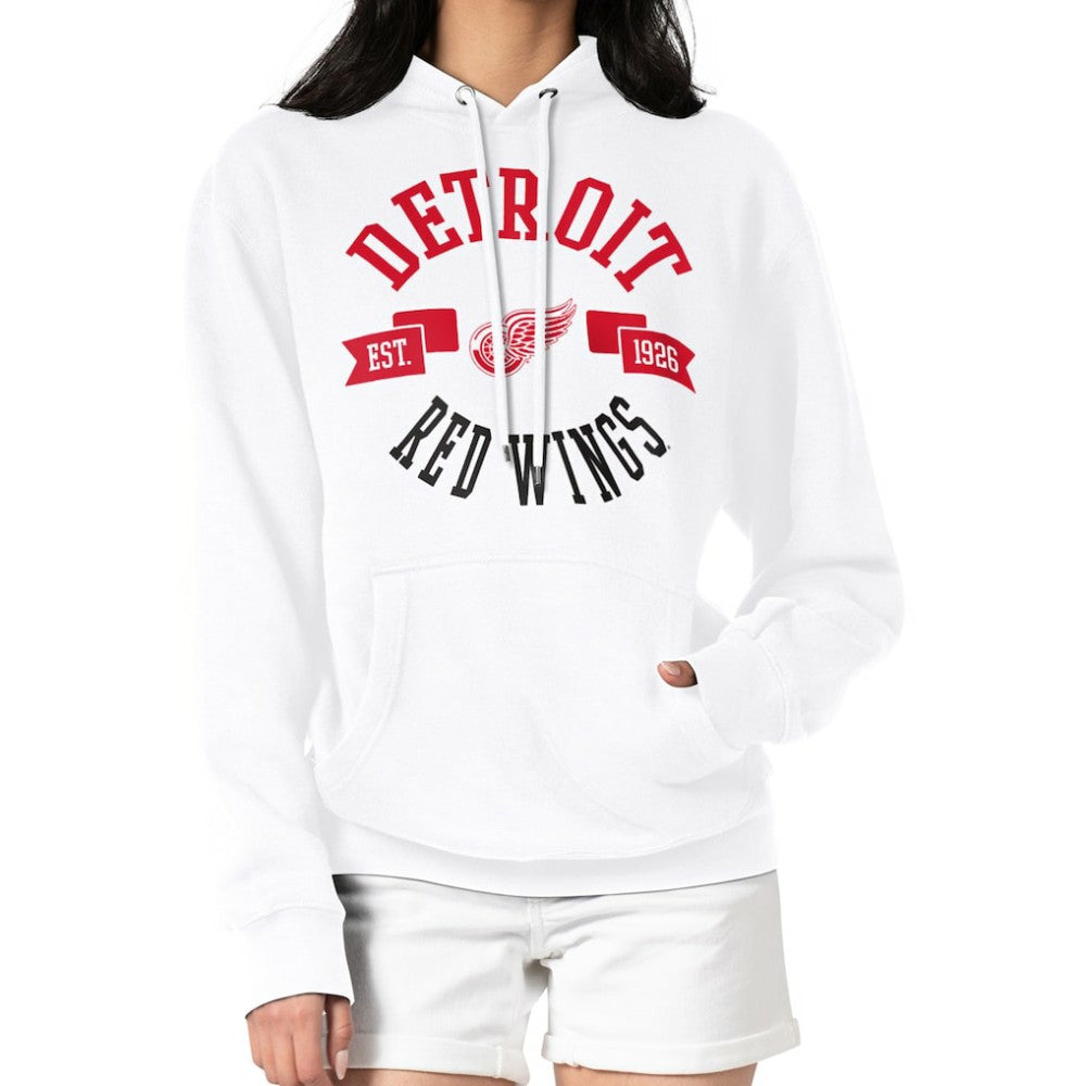 Detroit Red Wings G-III 4Her by Carl Banks Women's City Graphic Fleece Pullover Hoodie - White | NHL sale