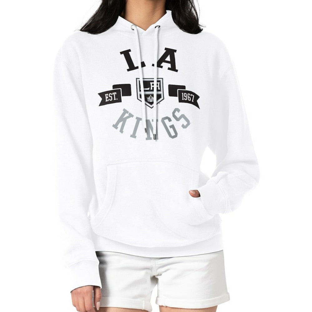Los Angeles Kings G-III 4Her by Carl Banks Women's City Graphic Fleece Pullover Hoodie - White | NHL sale