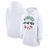 Minnesota Wild G-III 4Her by Carl Banks Women's City Graphic Fleece Pullover Hoodie - White | NHL Lifestyle