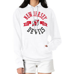 New Jersey Devils G-III 4Her by Carl Banks Women's City Graphic Fleece Pullover Hoodie - White | NHL discount