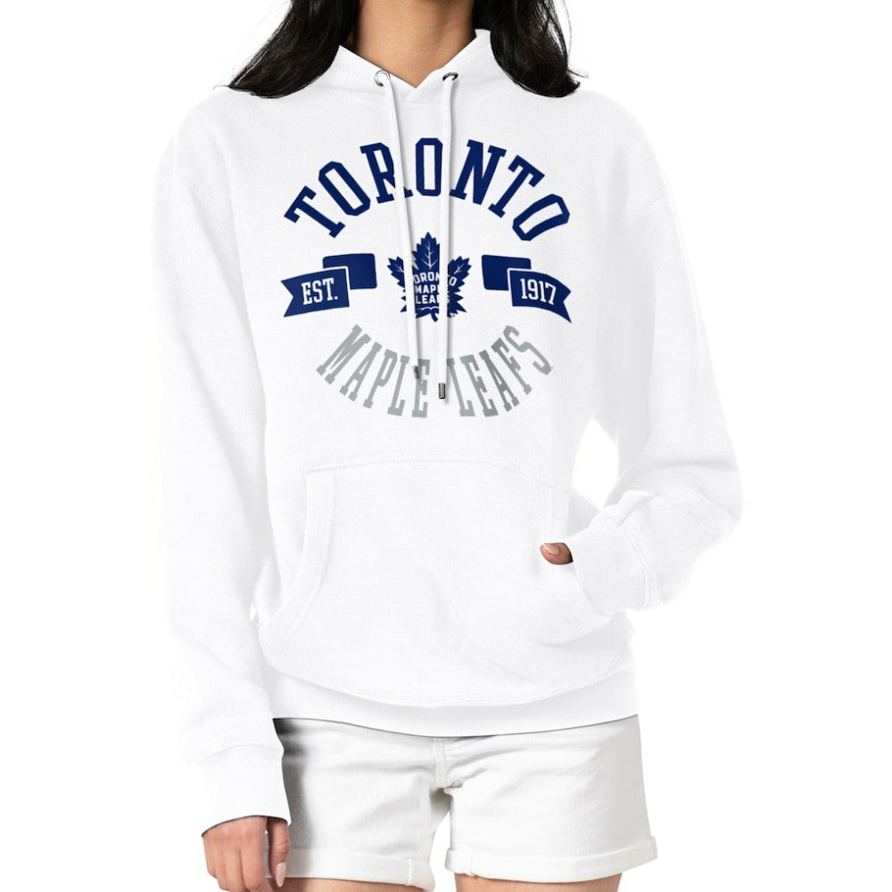 Toronto Maple Leafs G-III 4Her by Carl Banks Women's City Graphic Fleece Pullover Hoodie - White | NHL near me