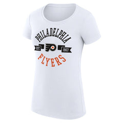 Philadelphia Flyers G-III 4Her by Carl Banks Women's Super-Slim Fit Lightweight City Graphic Sport Crewneck T-Shirt - White | NHL discount