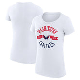 Washington Capitals G-III 4Her by Carl Banks Women's Super-Slim Fit Lightweight City Graphic Sport Crewneck T-Shirt - White | NHL sale