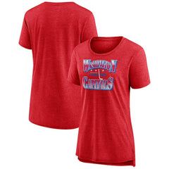 Washington Capitals Women's Crash the Net Tri-Blend T-Shirt - Red | NHL online