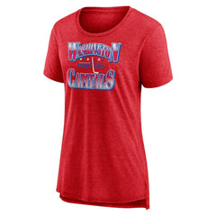 Washington Capitals Women's Crash the Net Tri-Blend T-Shirt - Red | NHL online